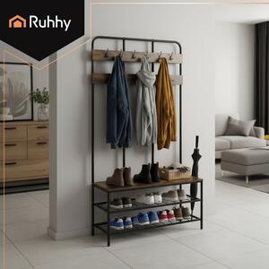 Επιδαπέδια κρεμάστρα με ράφια Ruhhy 182 cm – Για ρούχα και παπούτσια