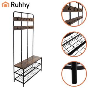 Επιδαπέδια κρεμάστρα με ράφια Ruhhy 182 cm – Για ρούχα και παπούτσια