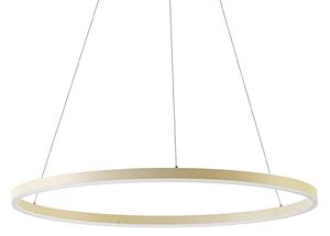 Arcchio Φωτιστικό οροφής LED Albiona, μπεζ, 1 δακτύλιος, Ø 80 cm, ρυθμιζόμενος, Μπεζ, Κουζίνα, Μέταλλο, σύγχρονο