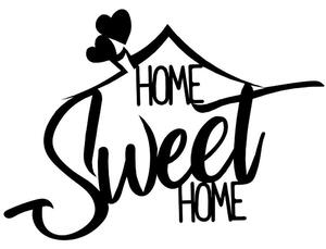 Διακοσμητικό Τοίχου Sweet Home 826PIR2093 50x70cm Black Wallity