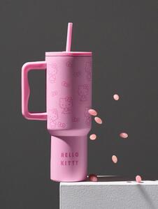 Sinsay - Θερμικό ποτήρι με λαβή και καλαμάκι Hello Kitty - πολυχρωμο