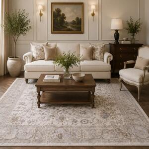 Χαλί (133x190) Polcarpet Estia 2571 D.Grey/White