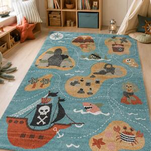 Παιδικό Χαλί (160x230) Polcarpet Carousel Dream Pirates Blue