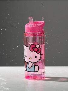 Sinsay - Μπουκάλι νερού με λαβή και καλαμάκι Hello Kitty - πολυχρωμο