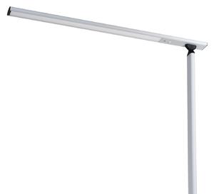 Φωτιστικό δαπέδου γραφείου Prios Zyair LED, ασημί 108,4 cm