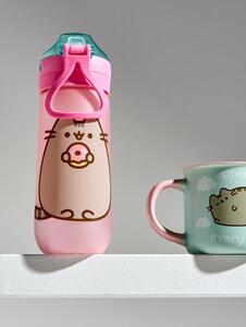 Sinsay - Μπουκάλι νερού με λαβή και καλαμάκι Pusheen the Cat - πολυχρωμο