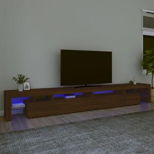 VidaXL Έπιπλο Τηλεόρασης με LED Καφέ Δρυς 290x36,5x40 εκ