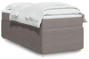 VidaXL Κρεβάτι Boxspring με Στρώμα Taupe 90x190 εκ.Υφασμάτινο