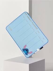 Sinsay - Εβδομαδιακός πίνακας planner με μαρκαδόρο Stitch - ανοιχτο μπλε