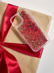 Sinsay - Γιορτινή θήκη με γκλίτερ για iPhone 11/XR - κοκκινο