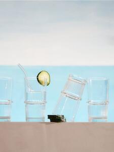Sinsay - Σετ ποτηριών με ραβδώσεις 4 pack - clear