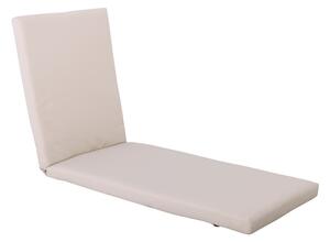 SUNLOUNGER Μαξιλάρι Ξαπλώστρας Ύφασμα Sandy Water Repellent, Foam+Polyester Φερμουάρ-Velcro 196(78+118)x60x7cm