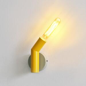 OSRAM Φωτιστικό τοίχου Decor Straw, 1-φωτιστικό, γκρι/κίτρινο, χάλυβας, E27, ρυθμιζόμενος, Γκρι, Σαλόνι / τραπεζαρία, Μέταλλο, σύγχρονο