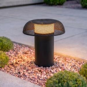 Lucande Φωτιστικό διαδρόμου LED MAILE, 40 εκ., ανθρακί, IP65, Μαύρο, Αλουμίνιο, σχεδιασμός