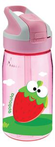 Παγούρι 450ml Με Καλαμάκι Laken Μπανάνα/Φράουλα