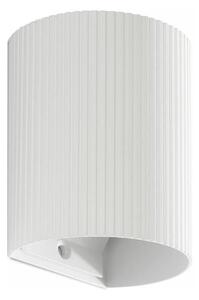 FARO 40526 - Φωτιστικό τοίχου SOLE 1xGU10/8W/230V λευκό αυλακωτό στρογγυλό