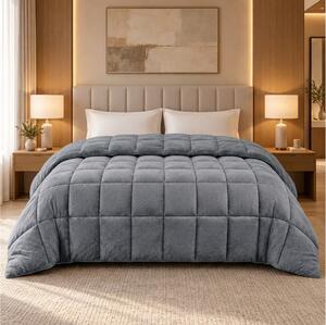 Κουβερτοπάπλωμα King Size Shelby Melinen με πυκνότητα 740gsm και διαστάσεις 240x260cm - Grey