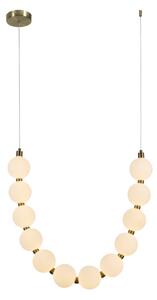 Φωτιστικό Οροφής Μονόφωτο LED Aca Lolly HM238LEDP12 Brass Gold/White