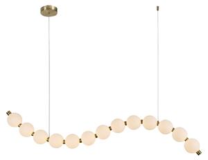 Φωτιστικό Οροφής Μονόφωτο LED Aca Lolly HM238LEDP13 Brass Gold/White