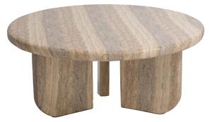 Τραπέζι Καθιστικού Frey Travertine (91x91x38) Soulworks 0910011