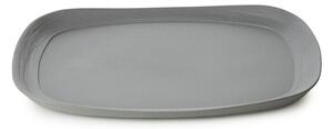 No.W MATT GREY RECYCLAY RECTANGULAR PLATE 33CM ΣΕΤ 6 τμχ - Espiel