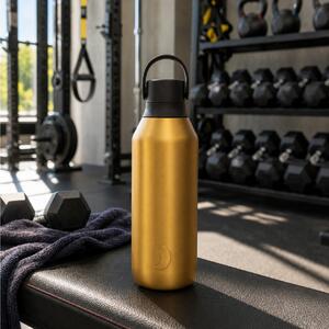 Μπουκάλι Θερμός Series 3 Metals Chilly's με χωρητικότητα 500ml και διατήρηση θερμοκρασίας 14h ζεστό / 36h κρύο - Fools Gold