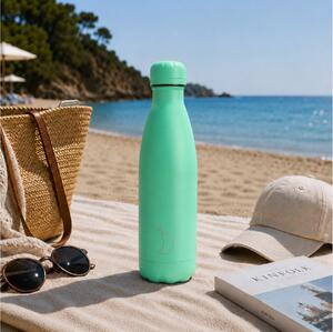 Μπουκάλι Θερμός Original Chilly's με χωρητικότητα 500ml και διατήρηση θερμοκρασίας 12h ζεστό / 24h κρύο - Apple Green