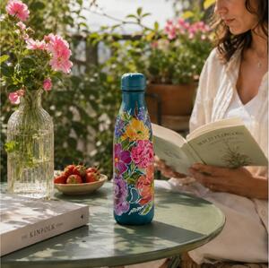 Μπουκάλι Θερμός Original Floral Chilly's με χωρητικότητα 500ml και διατήρηση θερμοκρασίας 12h ζεστό / 24h κρύο - Petal Sketch