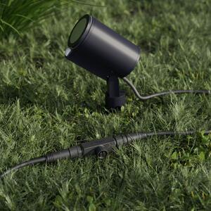 STEINEL LED Spot Garden C, ανθρακί, με στήριγμα για το έδαφος, IP65, RBWW, ρυθμιζόμενος, Μαύρο, Αλουμίνιο, σύγχρονο