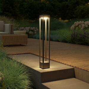 STEINEL Φωτιστικό διαδρόμου LED Stela C860, ανθρακί, IP65, RGBWW, ρυθμιζόμενος, Μαύρο, Αλουμίνιο, σύγχρονο