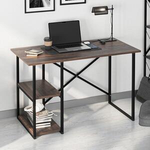 Γραφείο εργασίας Odeon Megapap χρώμα rustic καρυδί 120x59,8x73,8εκ