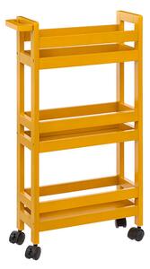 Τρόλεϊ/Ραφιέρα 3 Θέσεων (40x15x75) F-V Wheels Trolley Moutarde 174762K