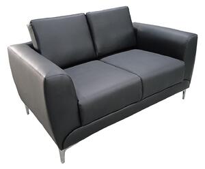Καναπές Διθέσιος ArteLibre ELFRIC Μαύρο PU 142x81x81cm
