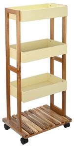 Τρόλεϊ/Ραφιέρα 4 Θέσεων (40x30x88) Estia Allure Ivory 01-24970