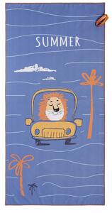 Παιδική Πετσέτα Θαλάσσης Microfiber 2 Όψεων (70x140) Nima Lion