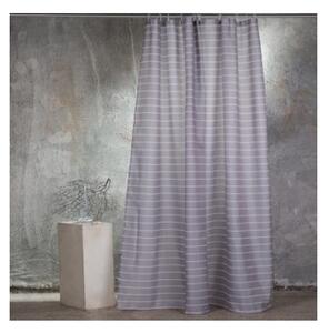 Κουρτίνα Μπάνιου 180x180cm melinen home stripe 100% polyester /Γκρι