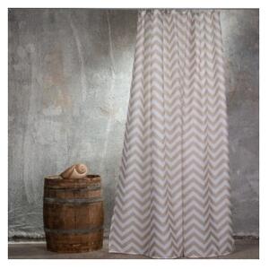 Κουρτίνα Μπάνιου 180x180cm melinen home zig zag 100% polyester /Μπεζ