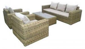 BLIUMIS wicker σαλόνι κηπου ISABELLA Σετ / 4 τεμ.Τραπέζι Wicker130*060*040cmΠολυθρόνα Wicker102*093*080cmΚαναπές τριθέσιος Wicker232*093*080cm