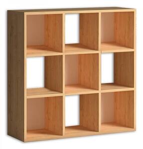 Βιβλιοθήκη Cube Megapap από μελαμίνη χρώμα oak 90x30x90εκ