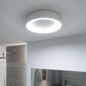 Paulmann HomeSpa Casca LED φωτιστικό οροφής Ø40cm, λευκό/αλουμίνιο, IP44, ρυθμιζόμενος, Μεταλλικό, Μπάνιο, Μέταλλο, σύγχρονο