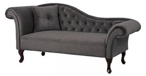 ΑΝΑΚΛΙΝΔΡΟ T.CHESTERFIELD ΓΚΡΙ ΒΕΛΟΥΔΟ NIOVI HM3007.10 ΑΡ.ΜΠΡΑΤΣO 189x61x84Yεκ