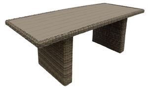 Bliumi santa 5450g Τραπέζι Κήπου 240x100x75cm Καφέ wicker-rattan