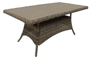 Bliumi santa 5451g Τραπέζι Κήπου 180x90x75cm Καφέ wicker-rattan