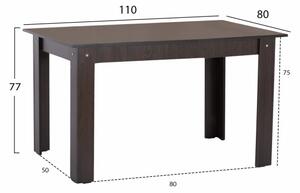 ΤΡΑΠΕΖΙ ΚΟΥΖΙΝΑΣ KELVIN 110x80x77Υεκ. WENGE HM2428.02