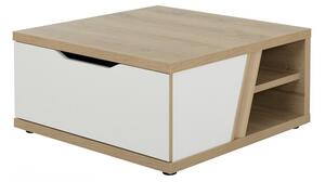 Epura τραπεζάκι σαλονιού 81x81x39εκ. silva oak / white