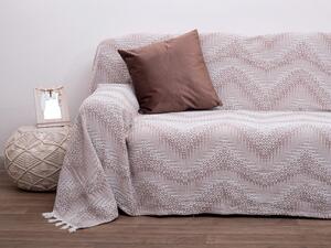 Ριχτάρι Πολυθρόνας 175x175 viopros 3045 Μπεζ 100% Βαμβάκι jacquard