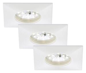 Briloner 7205-036 - ΣΕΤ 3x Χωνευτό Φωτιστικό LED ATTACH LED/5W/230V IP44 λευκό