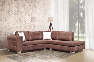 Γωνιακός Καναπές caramel sofa agora 230x240x90cm (Ξύλο-Ύφασμα) Με Επιλογή Υφάσματος