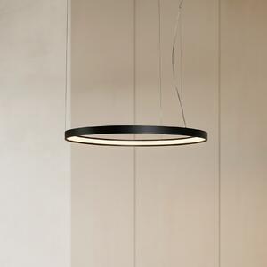 SOLLUX LIGHTING Κρεμαστό φωτιστικό LED Rio 78, οριζόντιο, 3.000K, μαύρο, Μαύρο, Κουζίνα, Αλουμίνιο, σύγχρονο