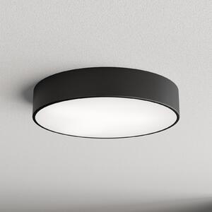 TEMAR LIGHTING Φωτιστικό οροφής Cleo 400, μαύρο, αισθητήρας, IP54, Ø 40 cm, μέταλλο, Μαύρο, Διάδρομος, Μέταλλο, σύγχρονο